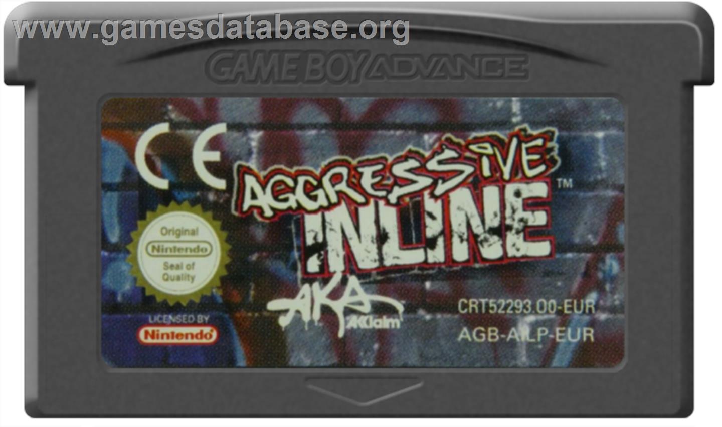 Aggressive Inline - Nintendo Game Boy Advance - Artwork - Cartridge