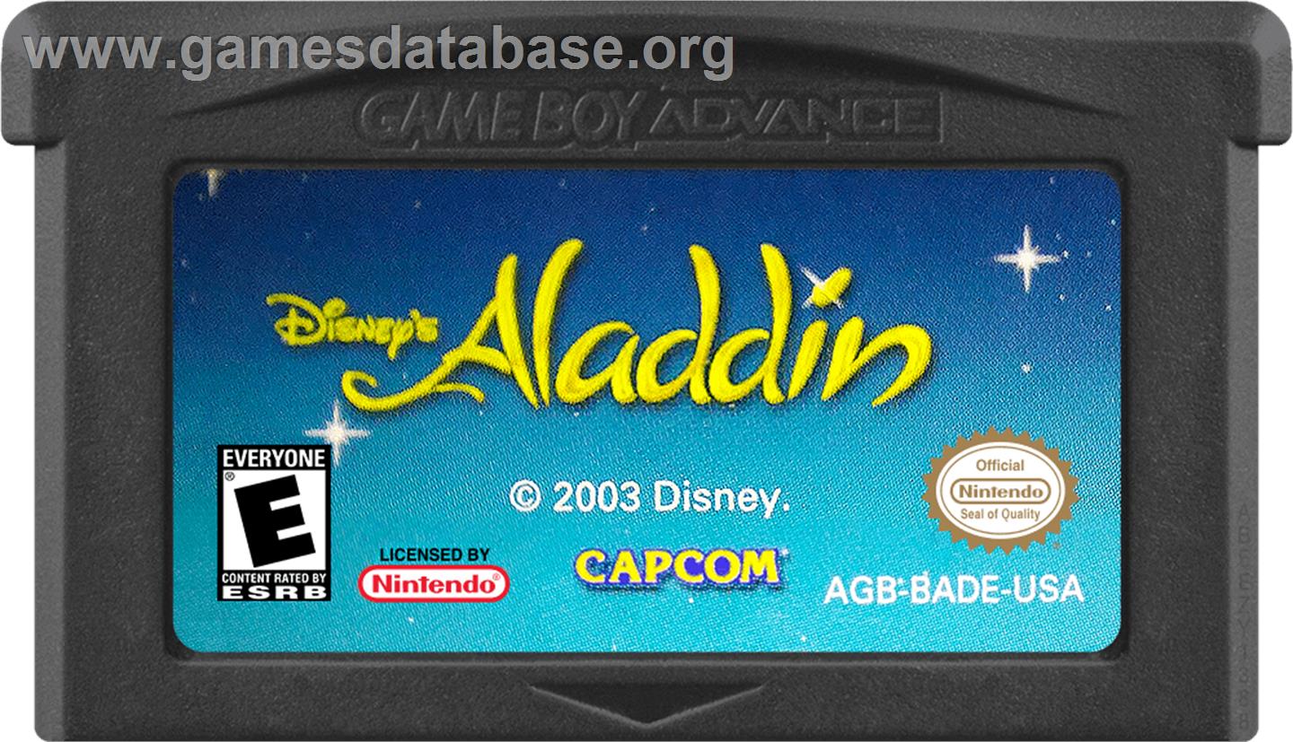 Aladdin - Nintendo Game Boy Advance - Artwork - Cartridge