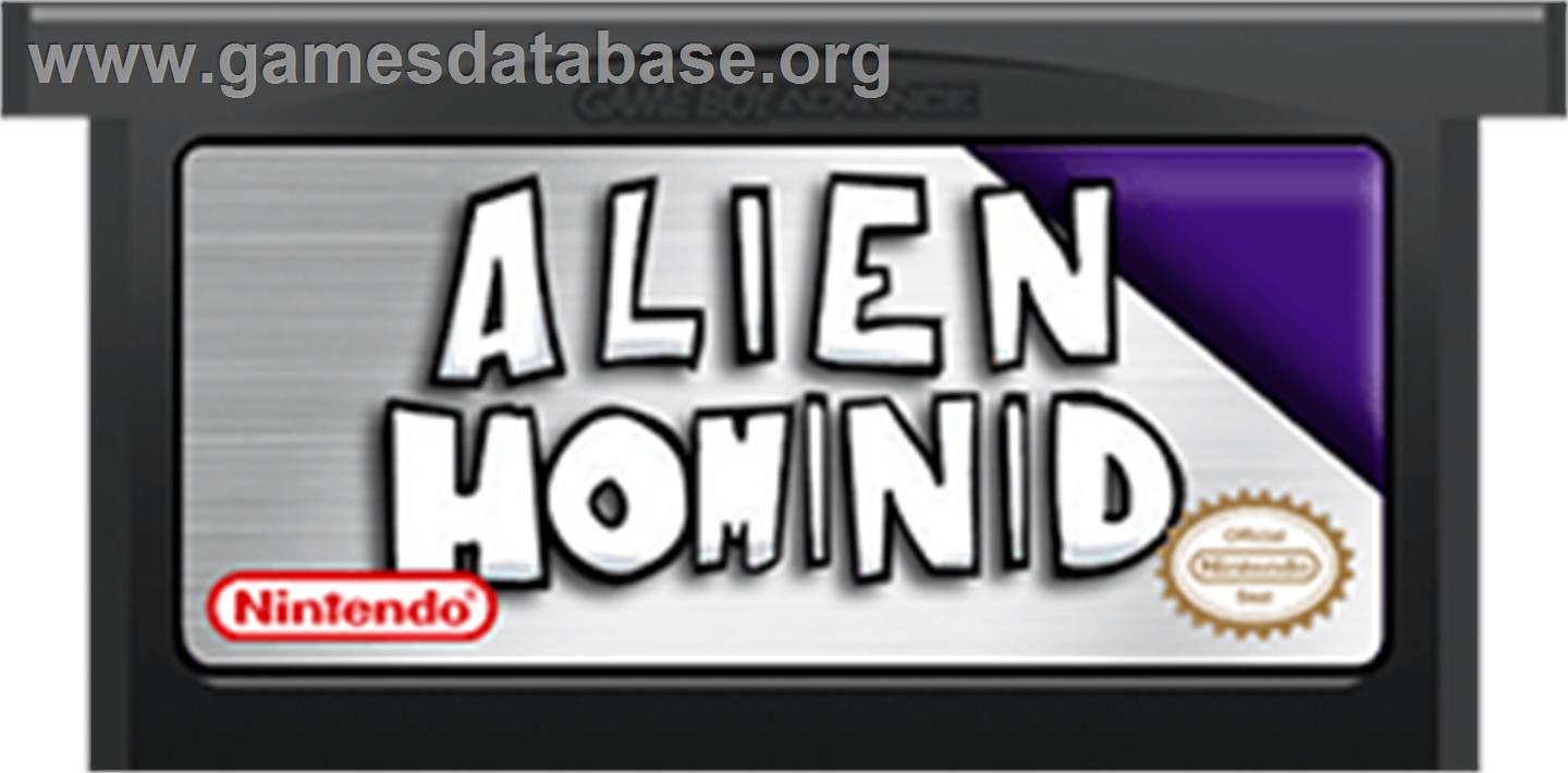 Alien Hominid - Nintendo Game Boy Advance - Artwork - Cartridge