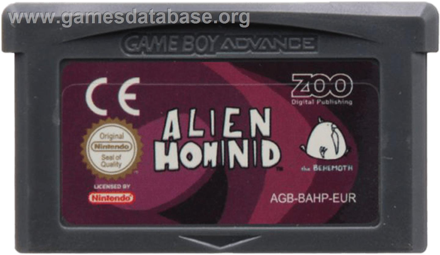 Alien Hominid - Nintendo Game Boy Advance - Artwork - Cartridge