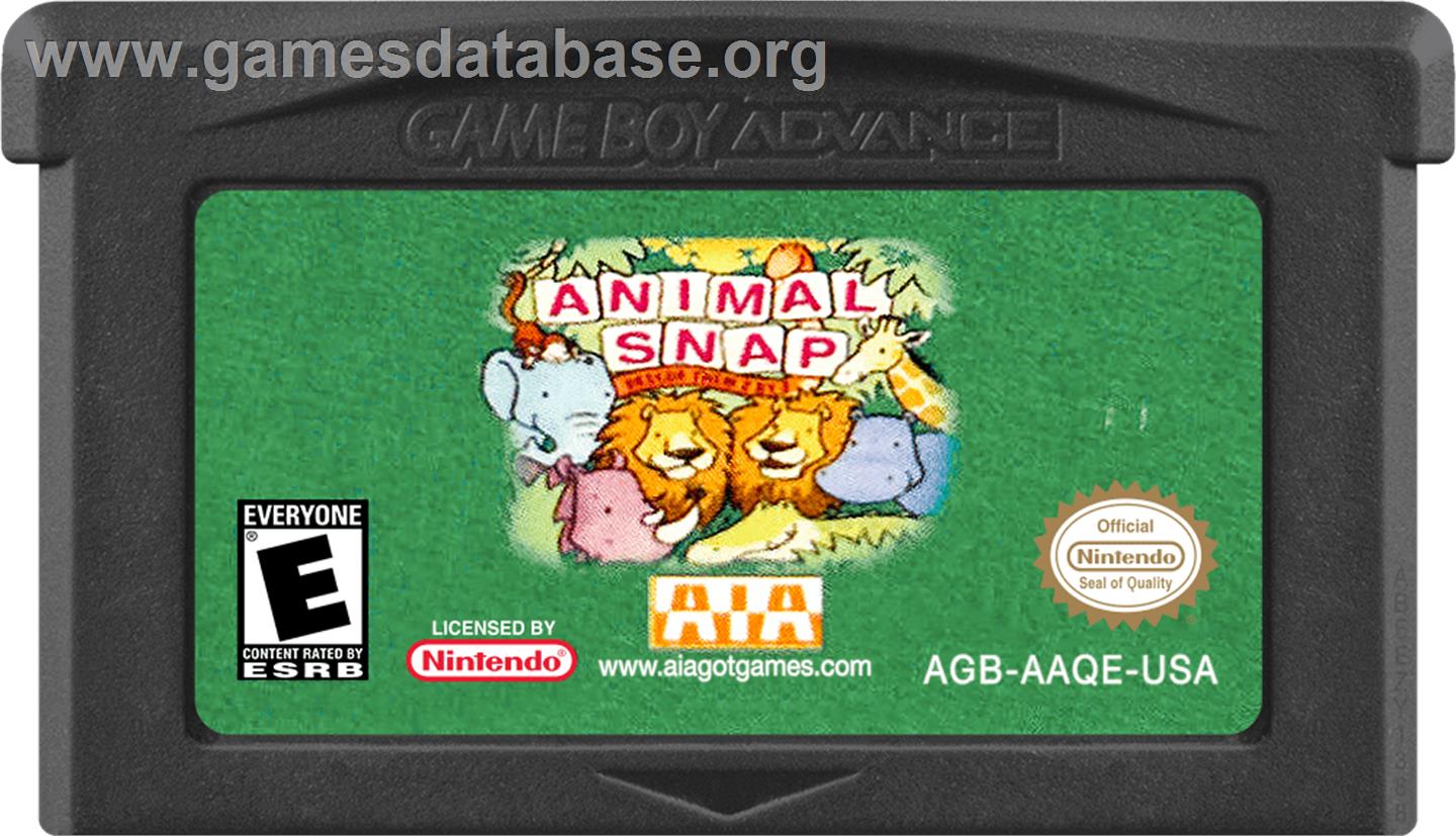 Animal Snap - Rescue Them 2 By 2 - Nintendo Game Boy Advance - Artwork - Cartridge