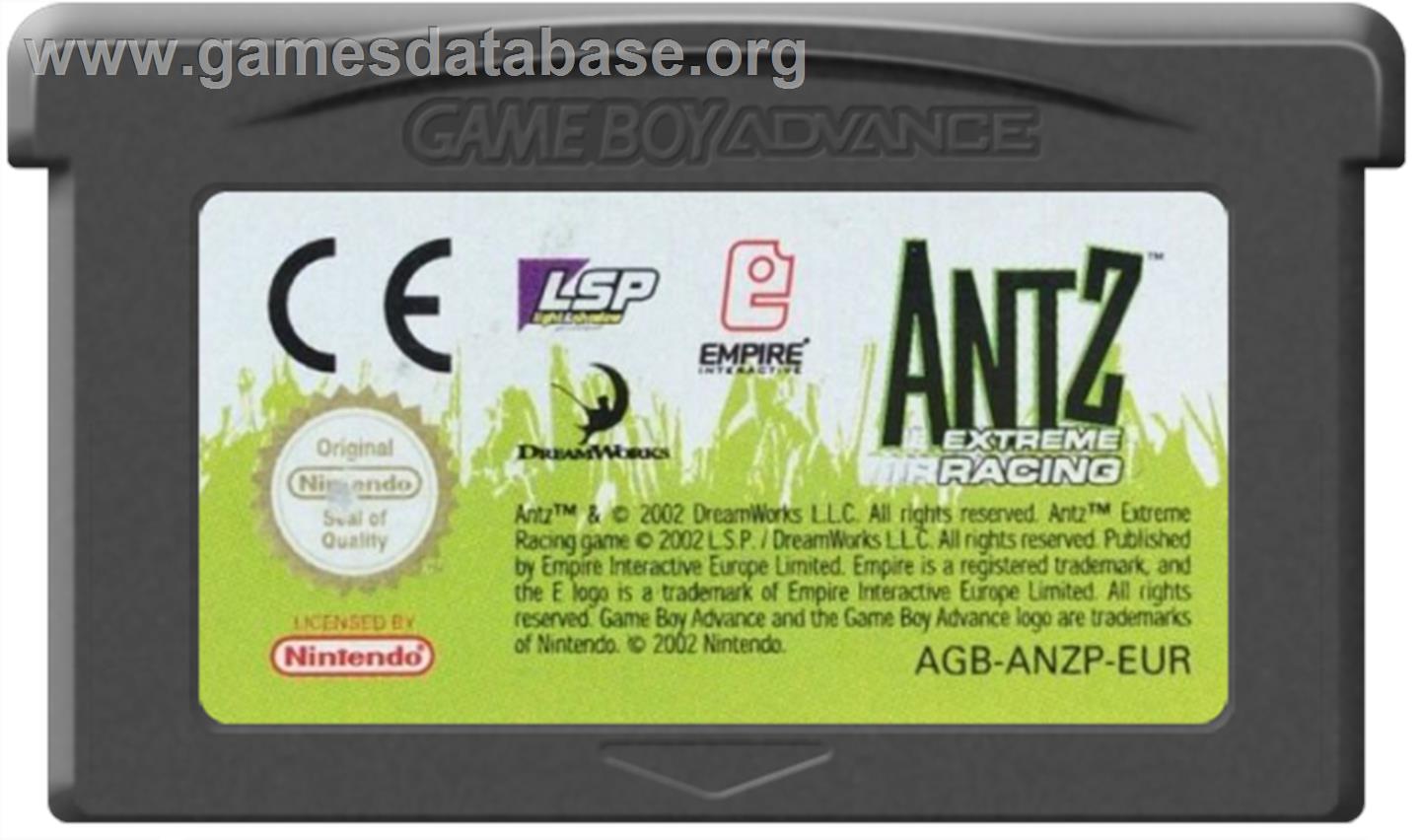 Antz Extreme Racing - Nintendo Game Boy Advance - Artwork - Cartridge