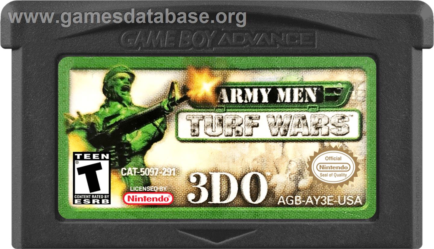 Army Men - Turf Wars - Nintendo Game Boy Advance - Artwork - Cartridge