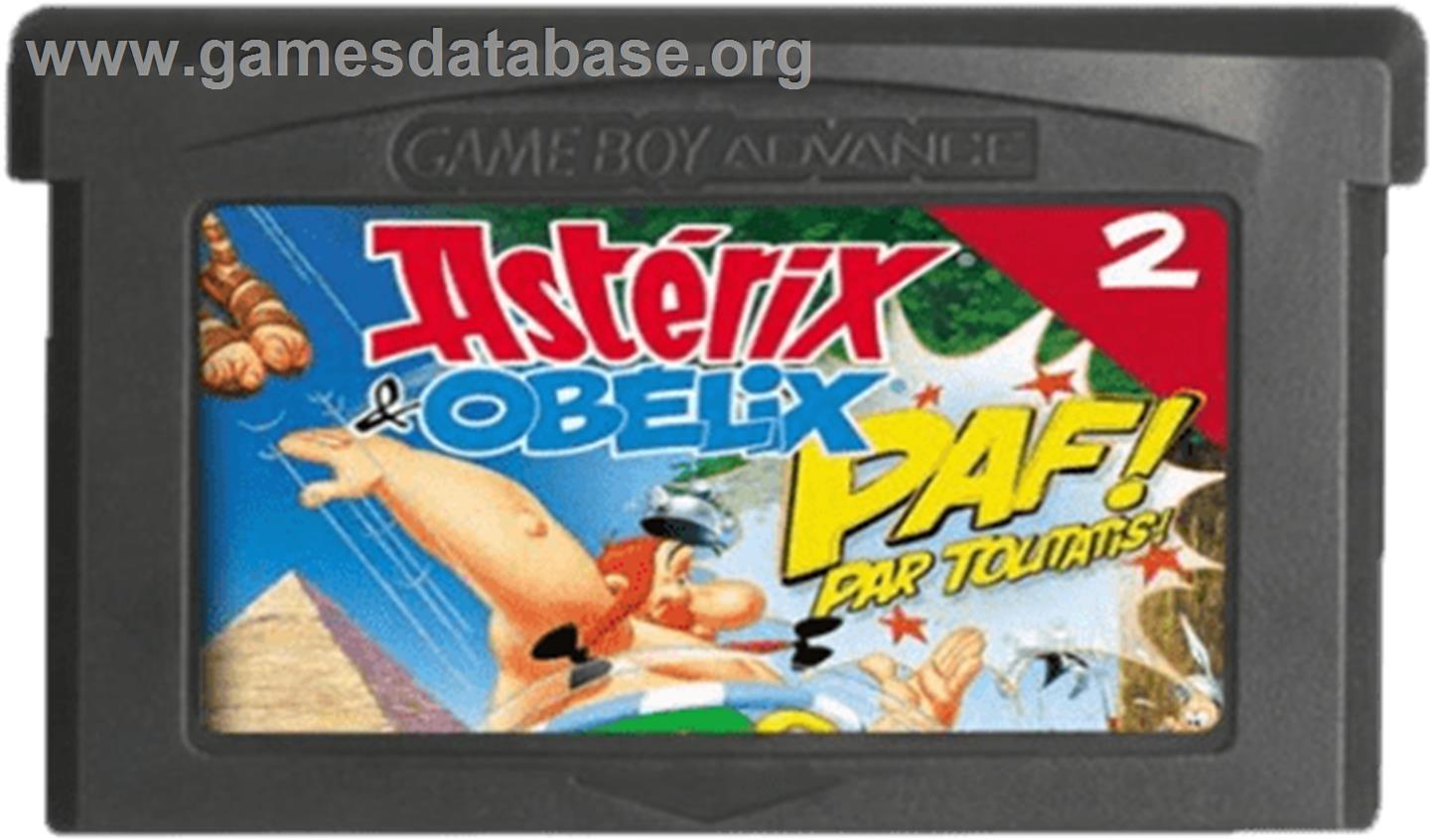 Asterix & Obelix - Bash Them All! - Nintendo Game Boy Advance - Artwork - Cartridge