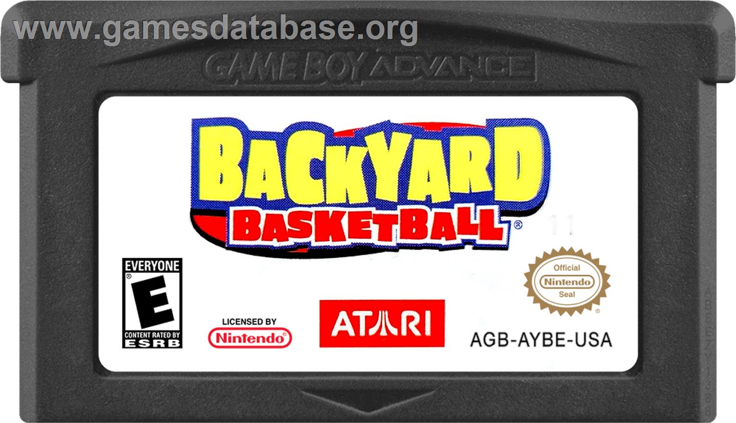 Backyard Basketball - Nintendo Game Boy Advance - Artwork - Cartridge