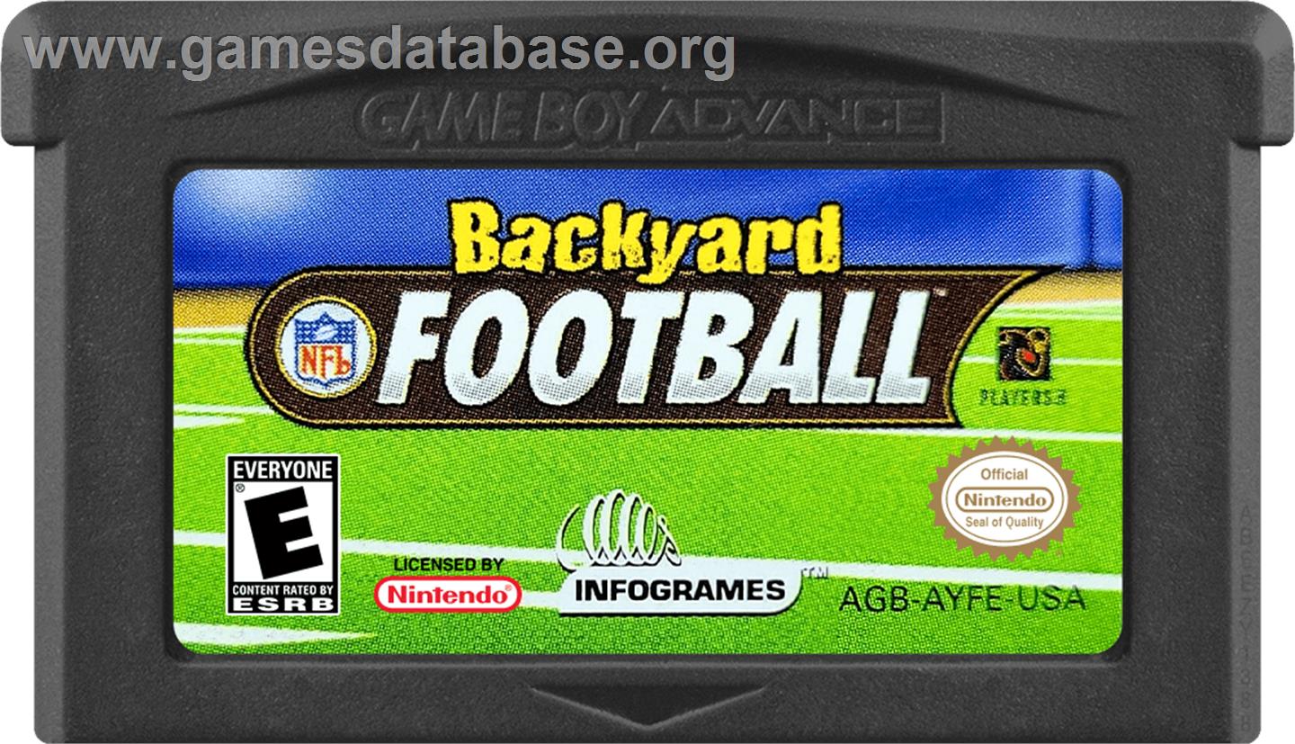 Backyard Football - Nintendo Game Boy Advance - Artwork - Cartridge
