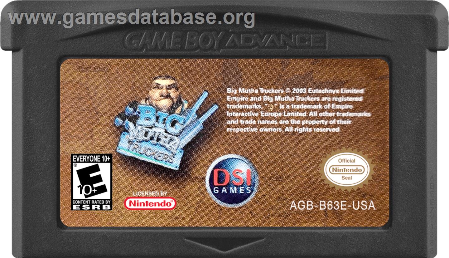 Big Mutha Truckers - Nintendo Game Boy Advance - Artwork - Cartridge