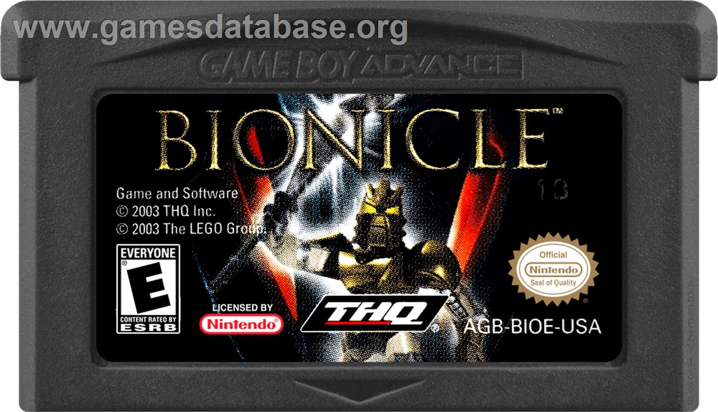 Bionicle - Nintendo Game Boy Advance - Artwork - Cartridge