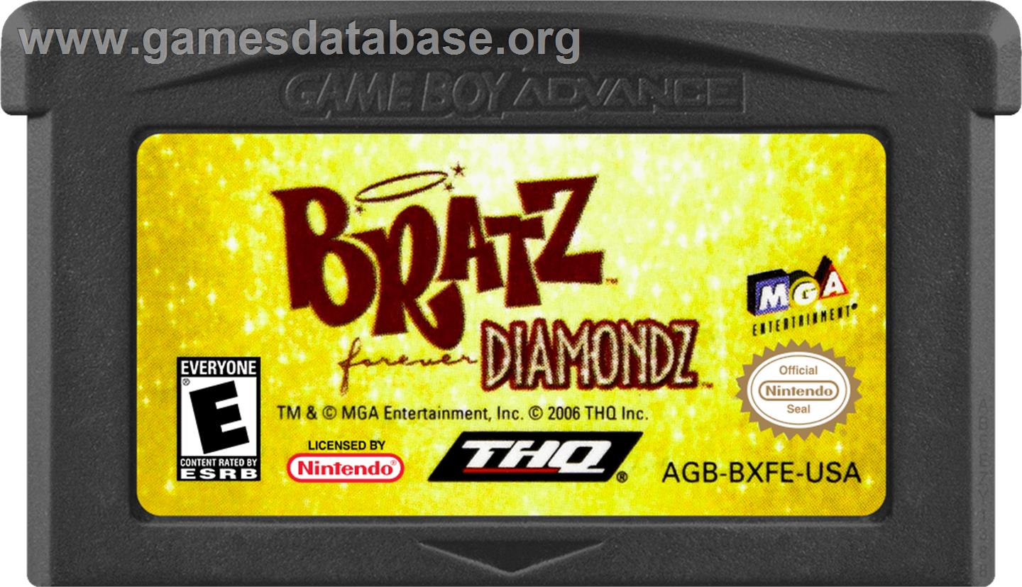 Bratz - Forever Diamondz - Nintendo Game Boy Advance - Artwork - Cartridge