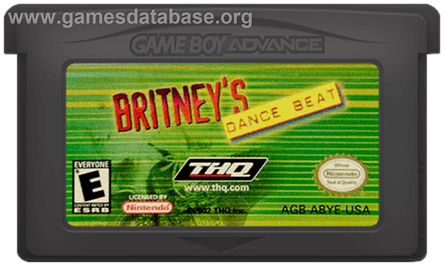 Britney's Dance Beat - Nintendo Game Boy Advance - Artwork - Cartridge