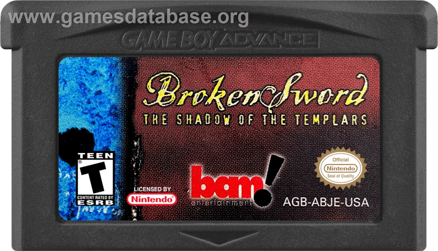 Broken Sword - The Shadow of the Templars - Nintendo Game Boy Advance - Artwork - Cartridge