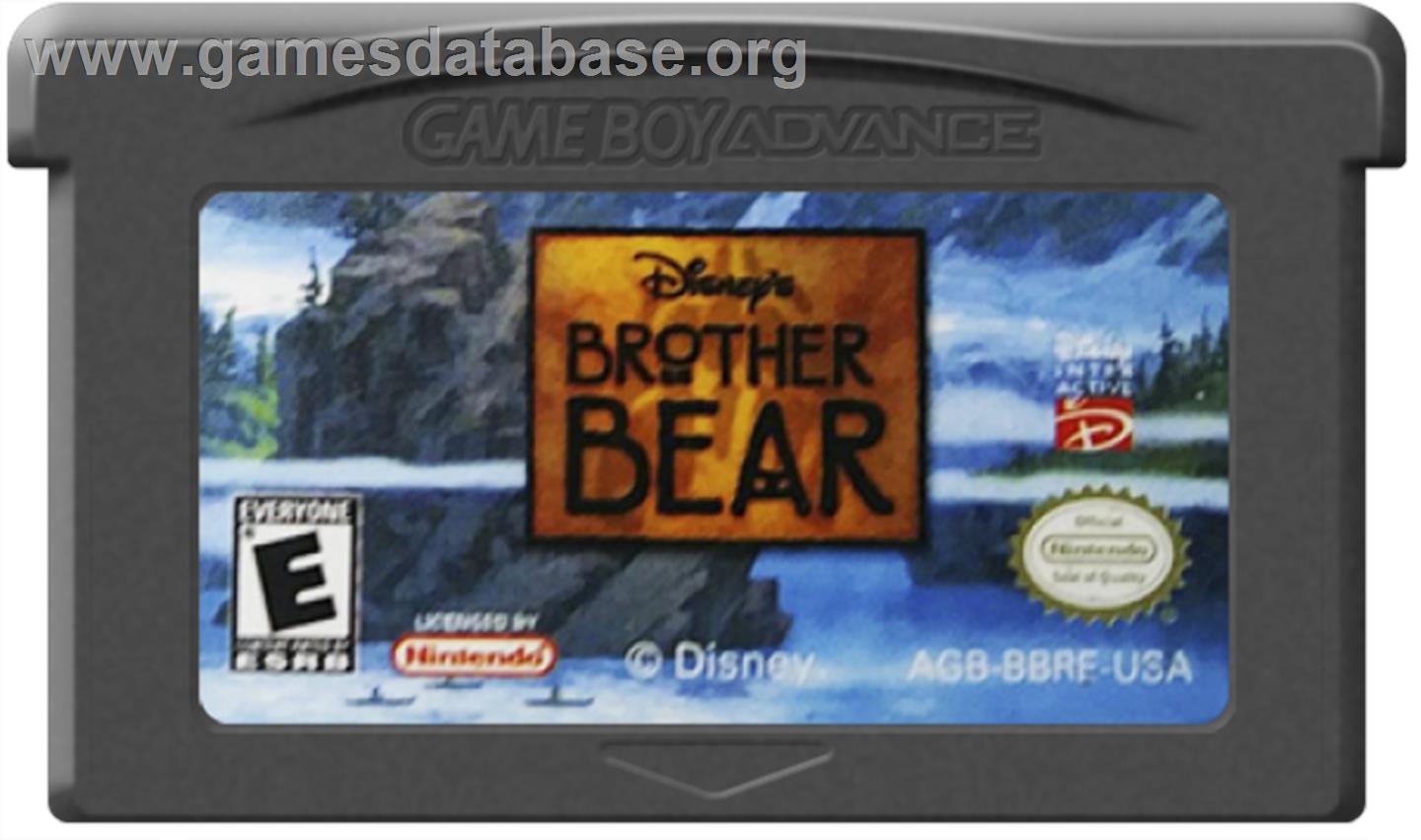Brother Bear - Nintendo Game Boy Advance - Artwork - Cartridge