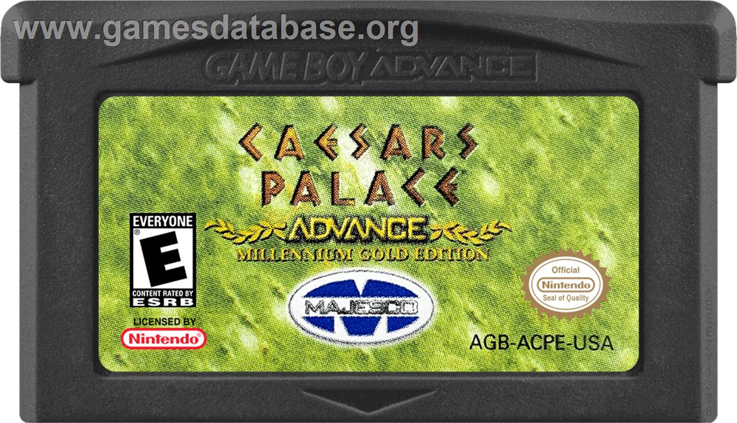 Caesars Palace Advance - Millennium Gold Edition - Nintendo Game Boy Advance - Artwork - Cartridge