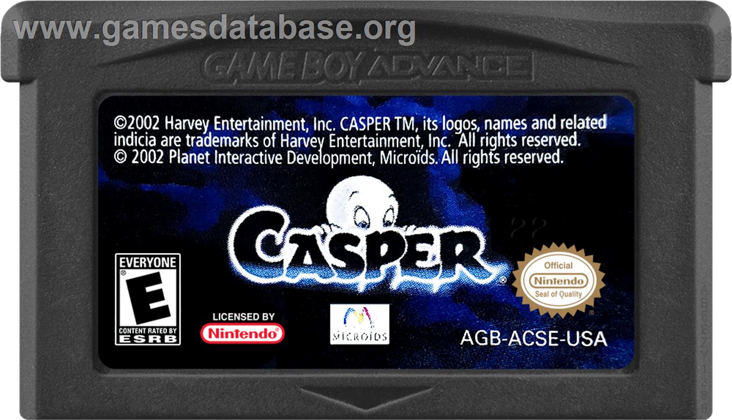 Casper - Nintendo Game Boy Advance - Artwork - Cartridge