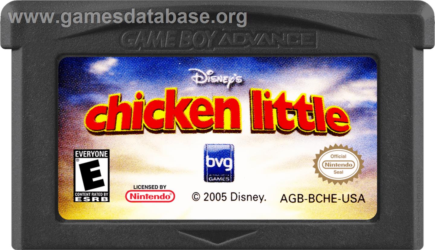 Chicken Little - Nintendo Game Boy Advance - Artwork - Cartridge