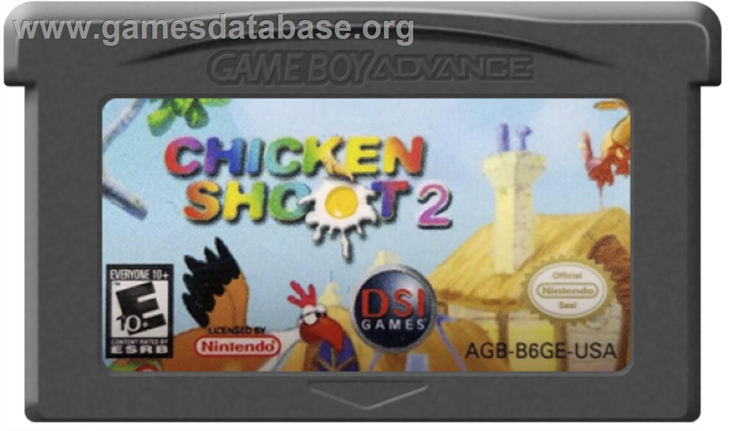 Chicken Shoot 2 - Nintendo Game Boy Advance - Artwork - Cartridge