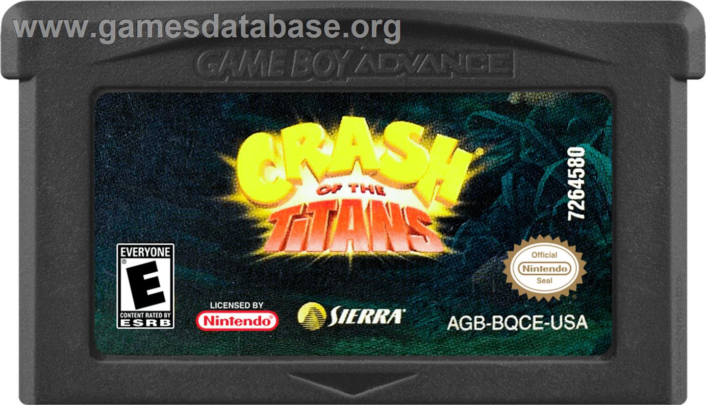 Crash Of The Titans - Nintendo Game Boy Advance - Artwork - Cartridge