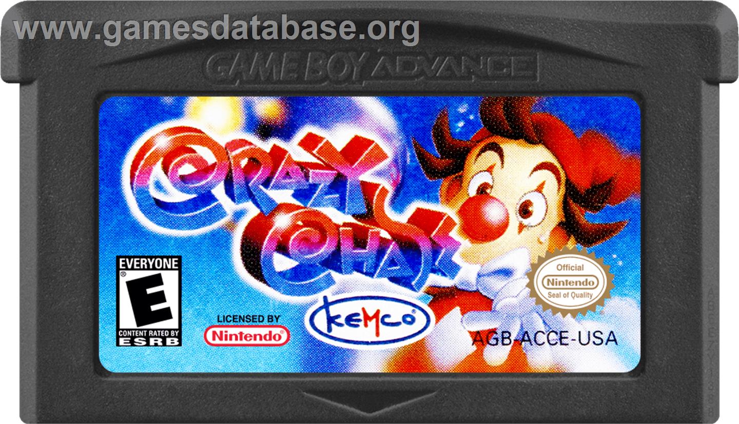 Crazy Chase - Nintendo Game Boy Advance - Artwork - Cartridge