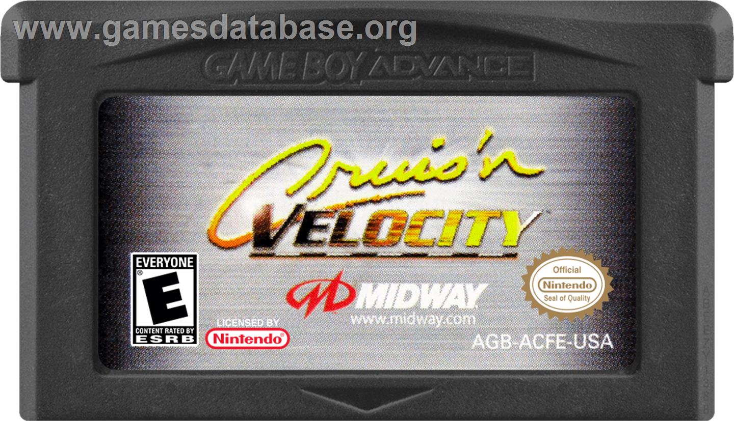 Cruis'n Velocity - Nintendo Game Boy Advance - Artwork - Cartridge