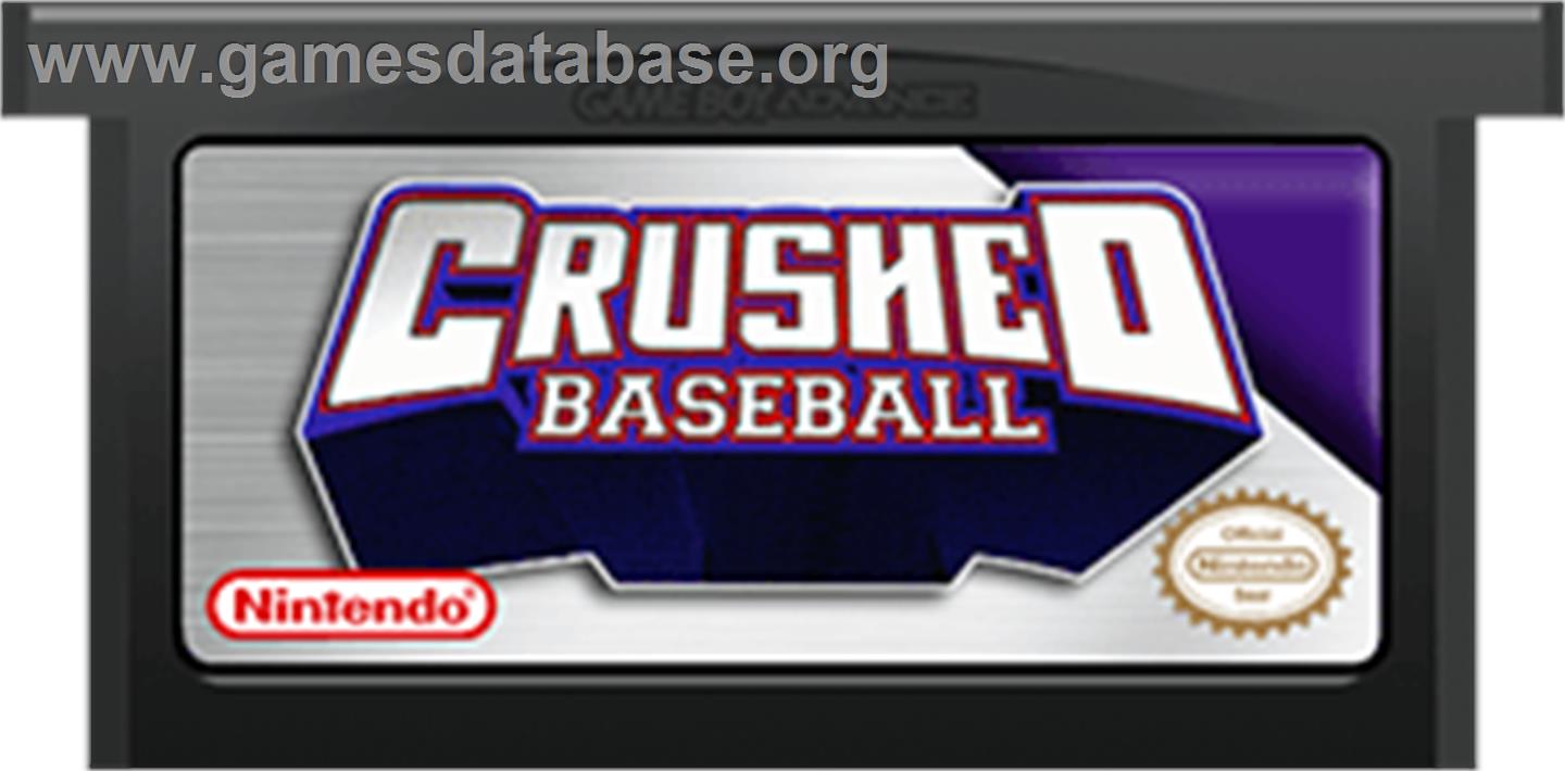 Crushed Baseball - Nintendo Game Boy Advance - Artwork - Cartridge