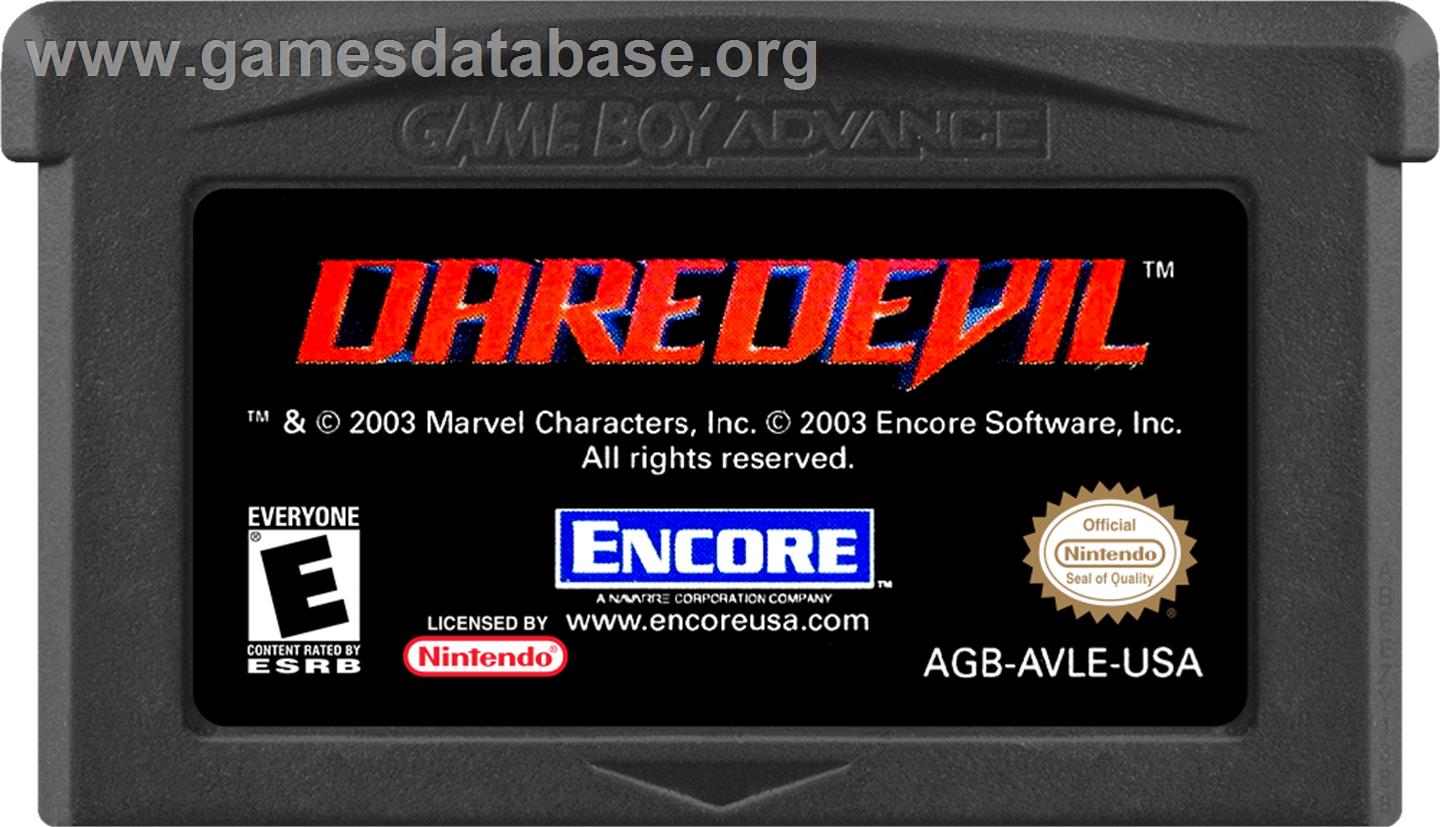 Daredevil - Nintendo Game Boy Advance - Artwork - Cartridge