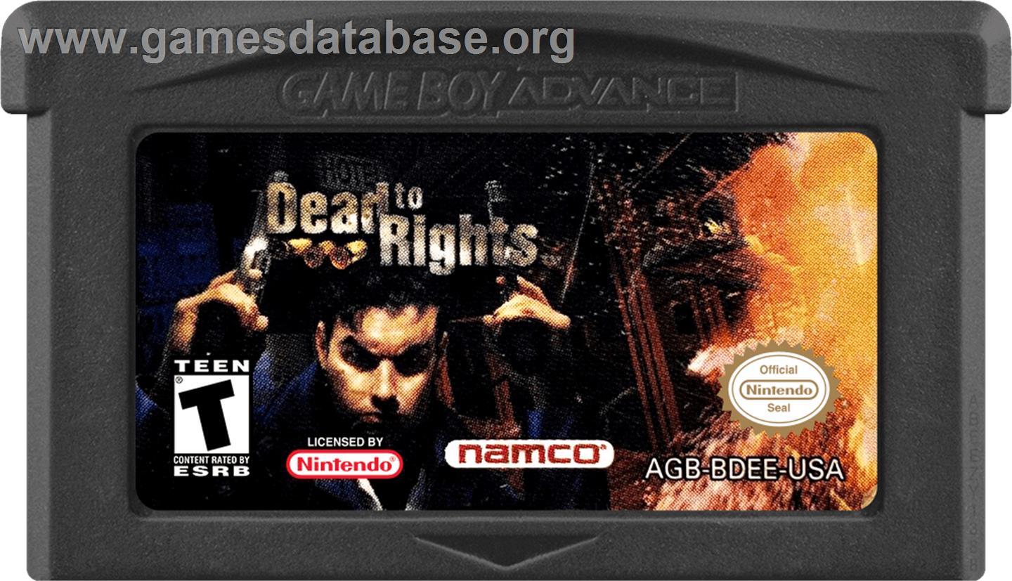 Dead To Rights - Nintendo Game Boy Advance - Artwork - Cartridge