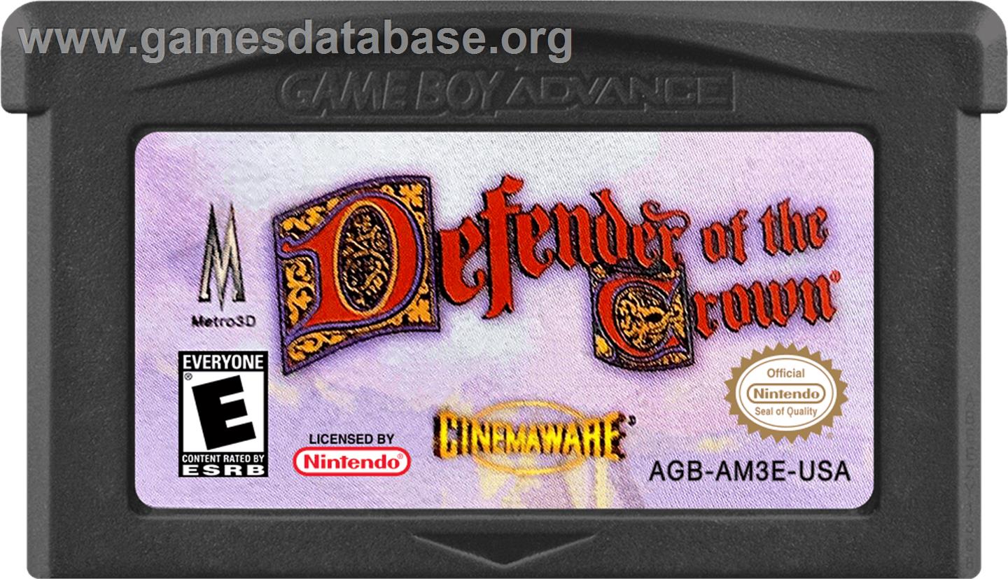 Defender Of The Crown - Nintendo Game Boy Advance - Artwork - Cartridge