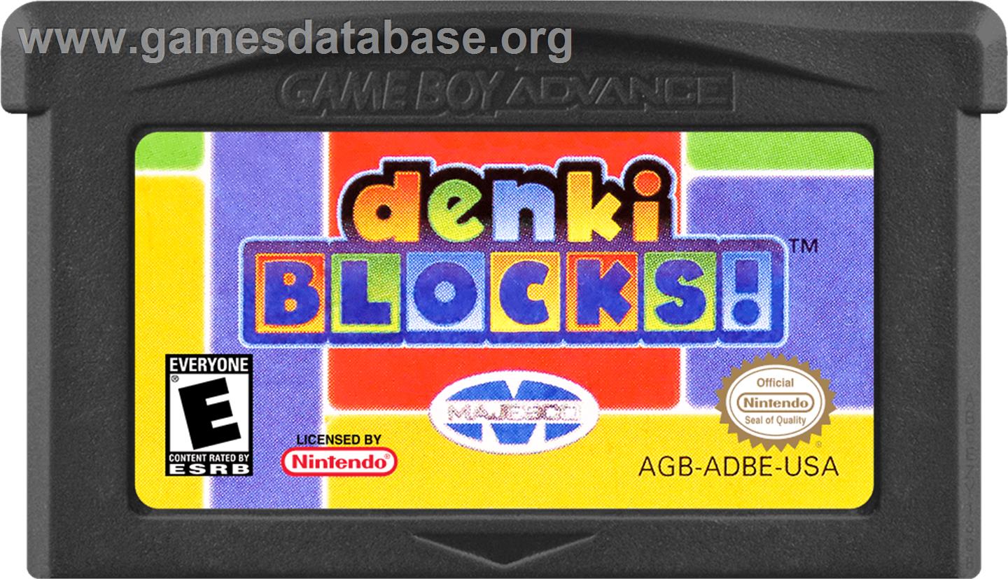 Denki Blocks! - Nintendo Game Boy Advance - Artwork - Cartridge