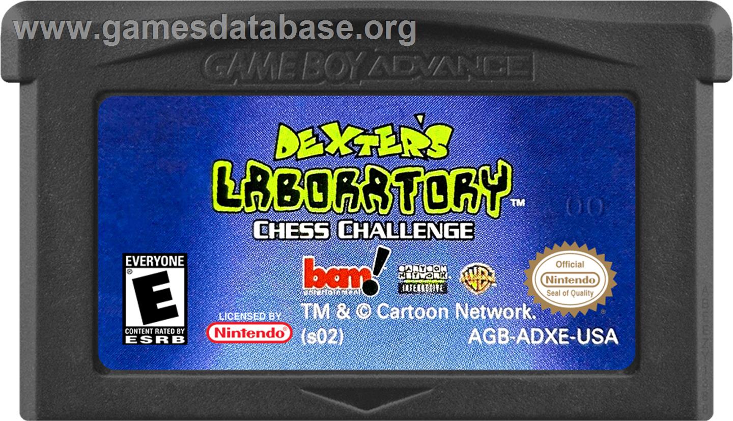 Dexter's Laboratory - Chess Challenge - Nintendo Game Boy Advance - Artwork - Cartridge