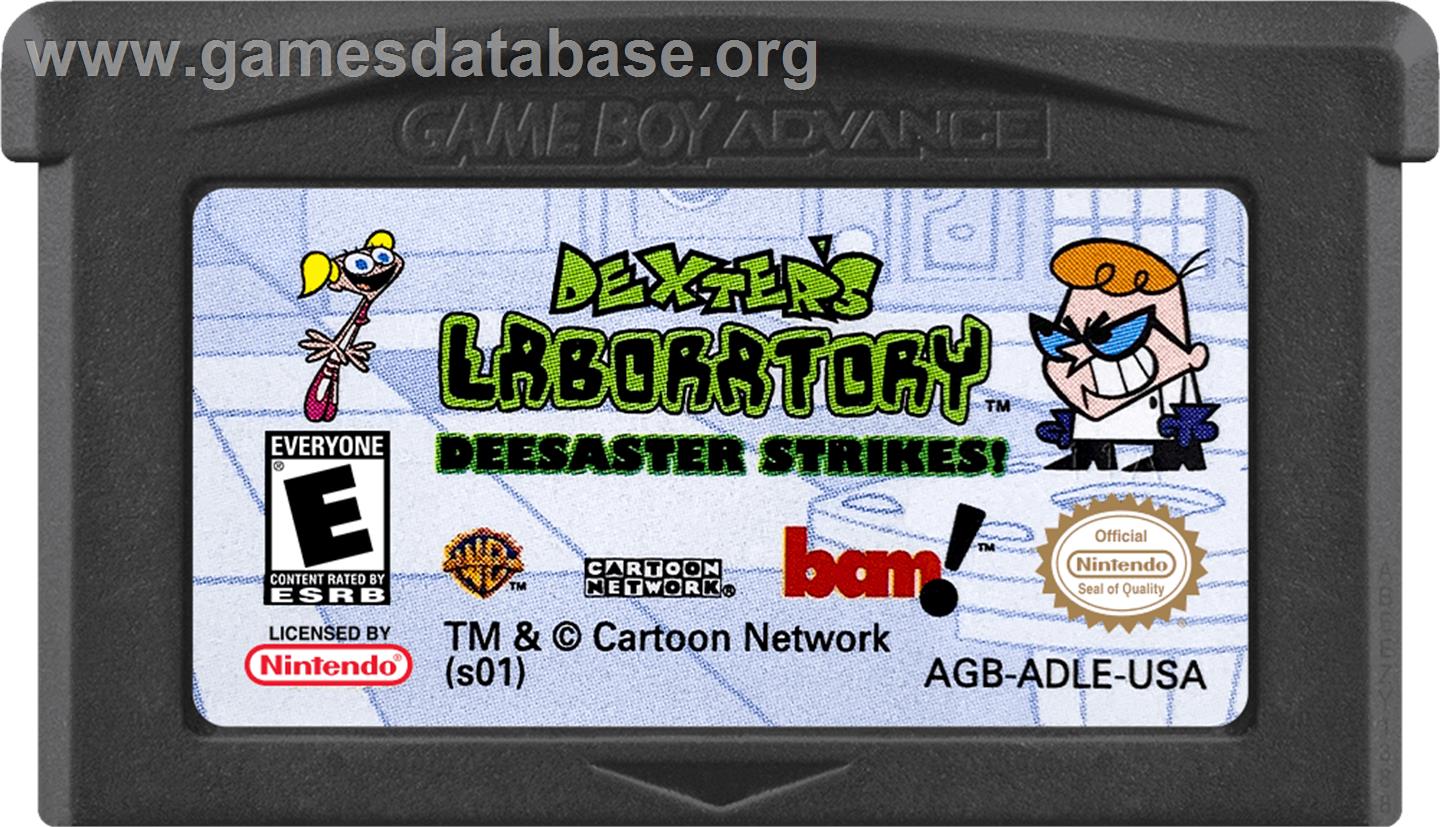 Dexter's Laboratory - Deesaster Strikes ! - Nintendo Game Boy Advance - Artwork - Cartridge