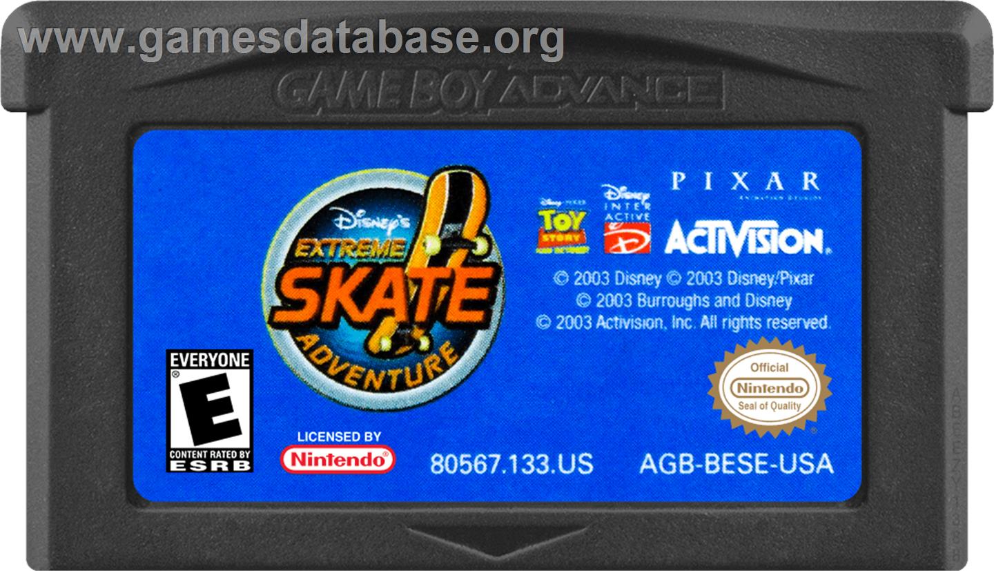 Disney's Extreme Skate Adventure - Nintendo Game Boy Advance - Artwork - Cartridge