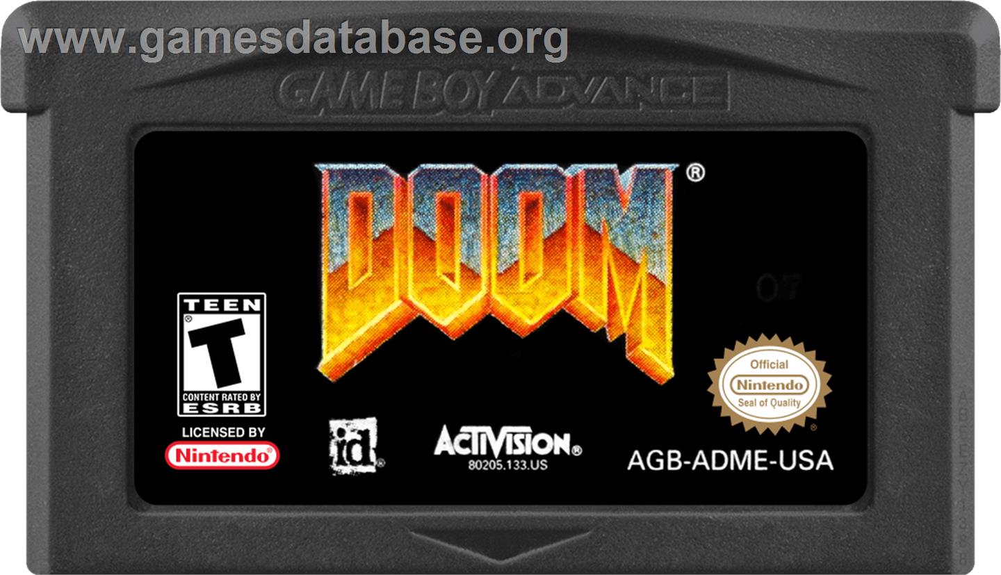 Doom - Nintendo Game Boy Advance - Artwork - Cartridge