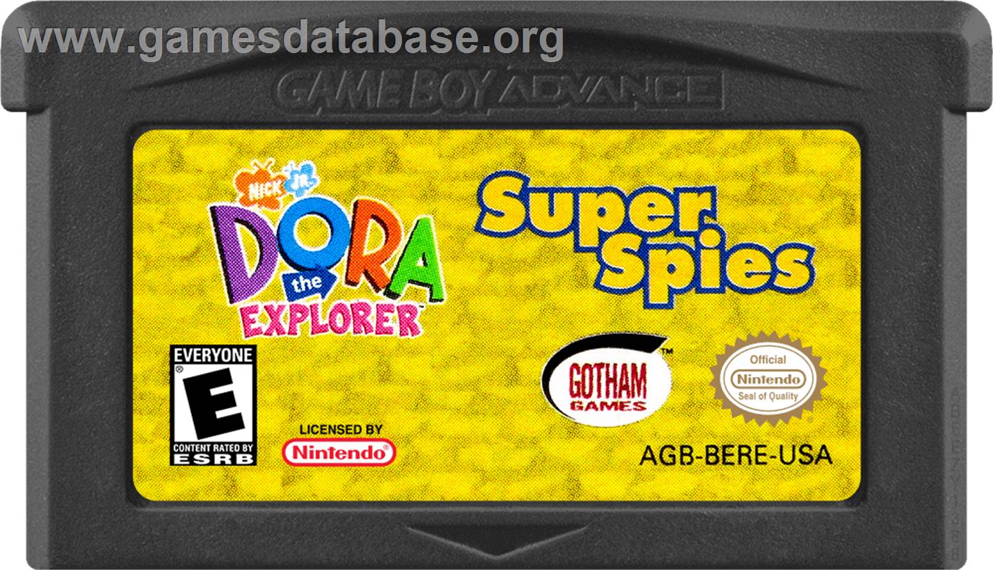 Dora The Explorer - Super Spies - Nintendo Game Boy Advance - Artwork - Cartridge