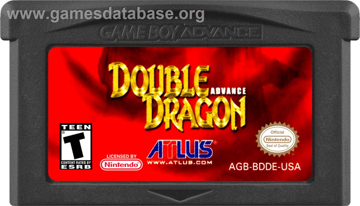 Double Dragon Advance - Nintendo Game Boy Advance - Artwork - Cartridge