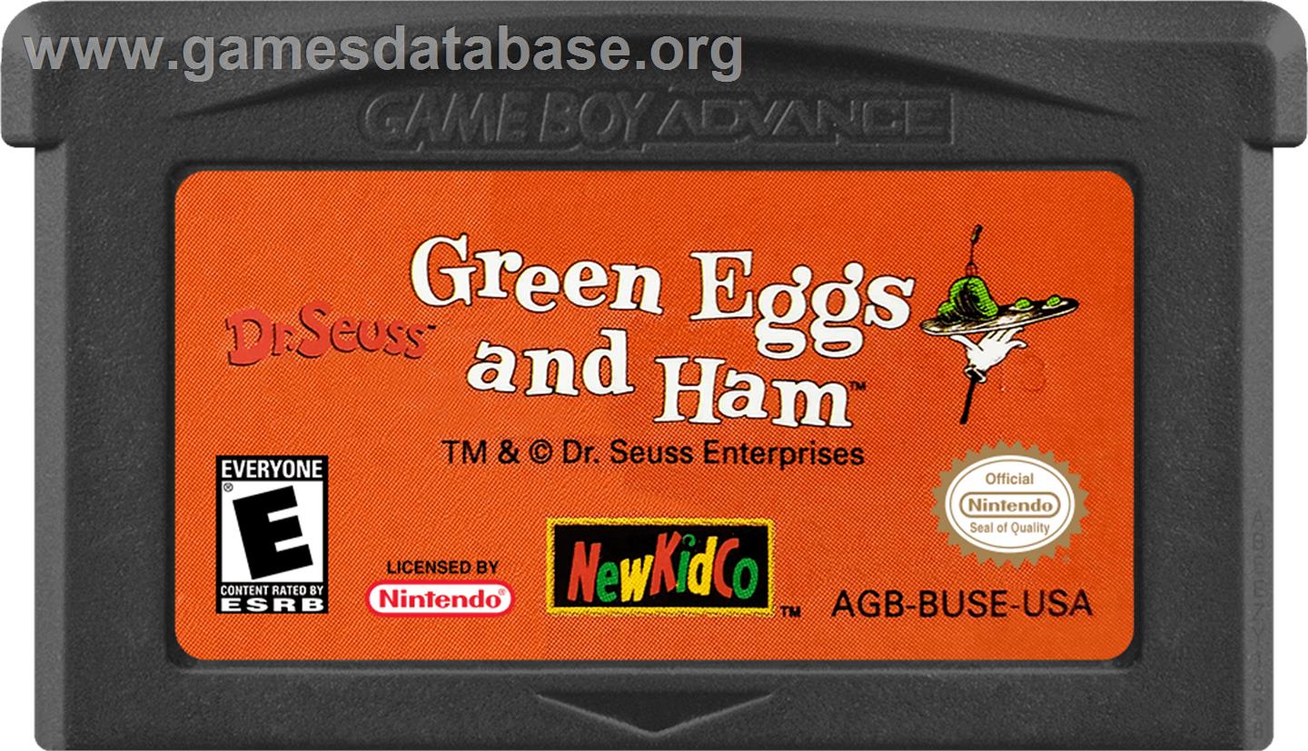 Dr. Seuss - Green Eggs and Ham - Nintendo Game Boy Advance - Artwork - Cartridge