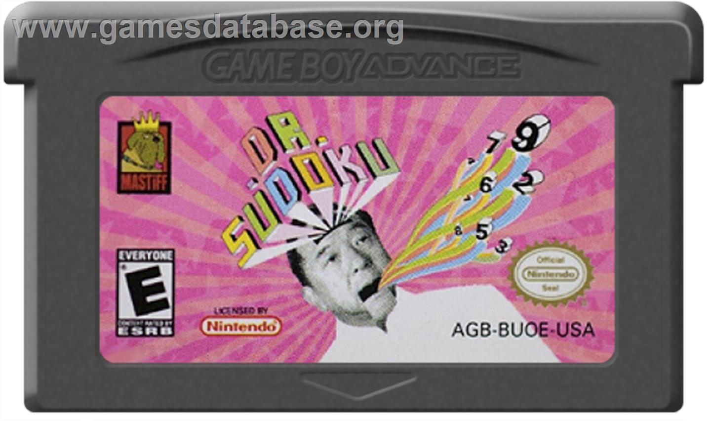 Dr. Sudoku - Nintendo Game Boy Advance - Artwork - Cartridge