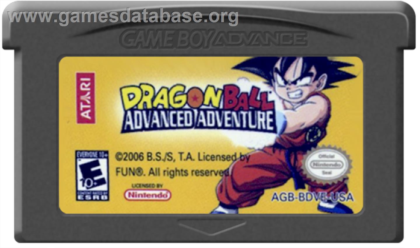 Dragonball: Advanced Adventure - Nintendo Game Boy Advance - Artwork - Cartridge