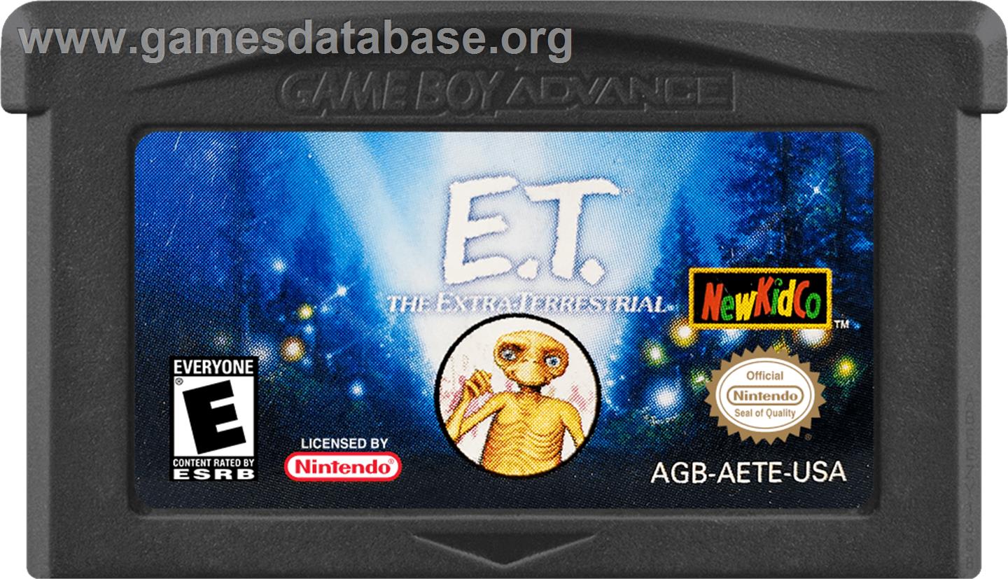 E.T. The Extra-terrestrial - Nintendo Game Boy Advance - Artwork - Cartridge