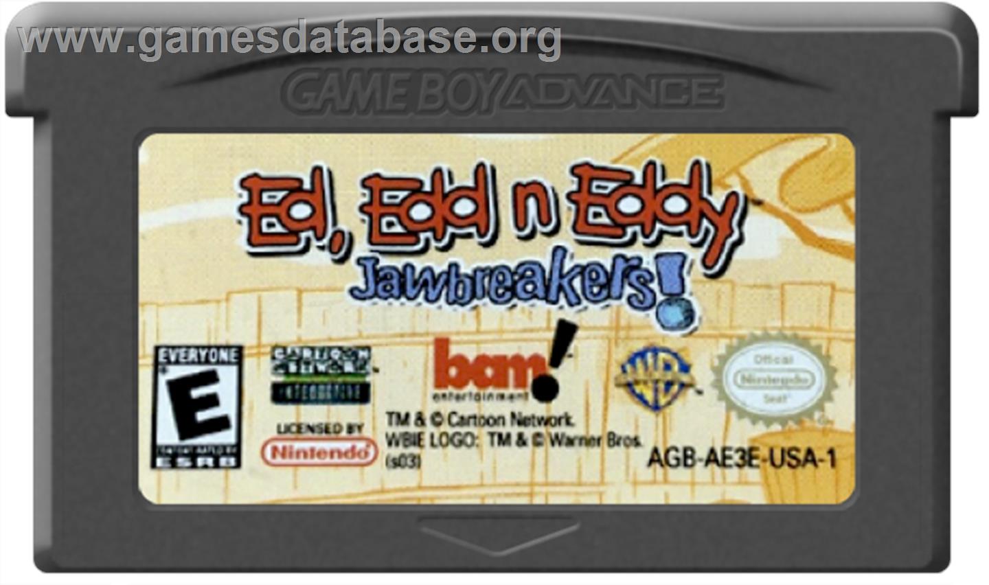 Ed, Edd n Eddy: Jawbreakers - Nintendo Game Boy Advance - Artwork - Cartridge