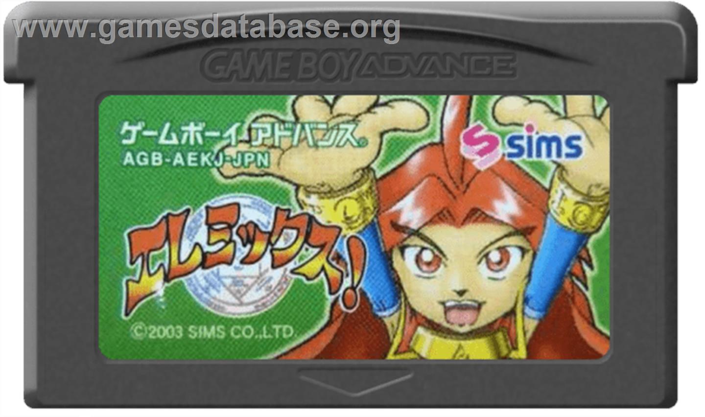 Elemix! - Nintendo Game Boy Advance - Artwork - Cartridge