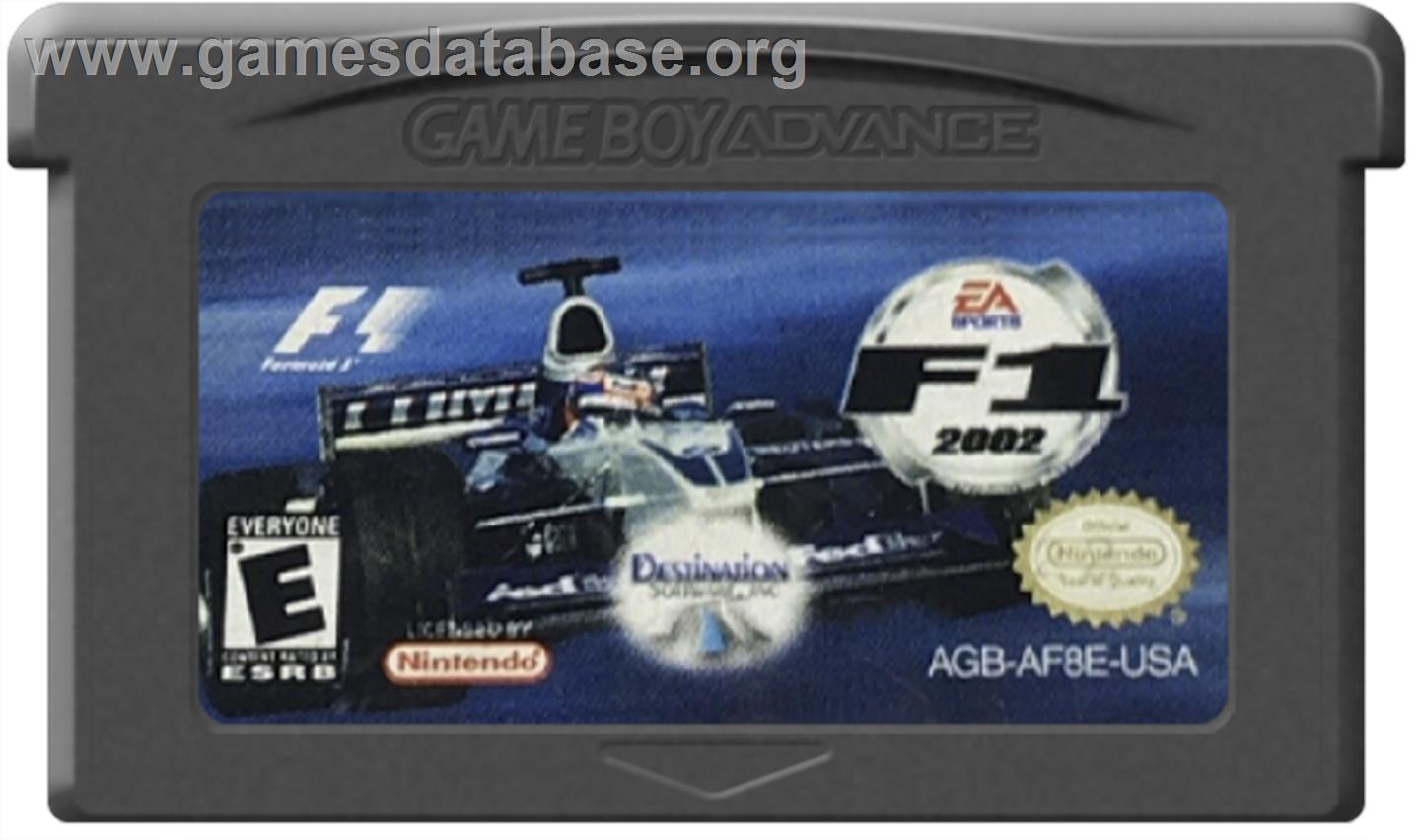F1 2002 - Nintendo Game Boy Advance - Artwork - Cartridge
