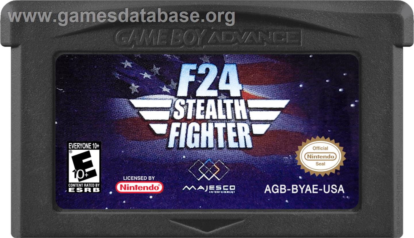 F24 Stealth Fighter - Nintendo Game Boy Advance - Artwork - Cartridge