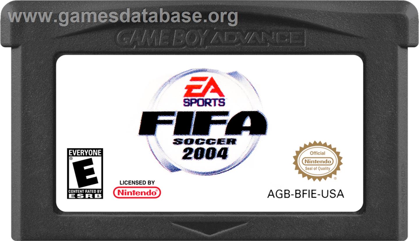 FIFA Football 2004 - Nintendo Game Boy Advance - Artwork - Cartridge