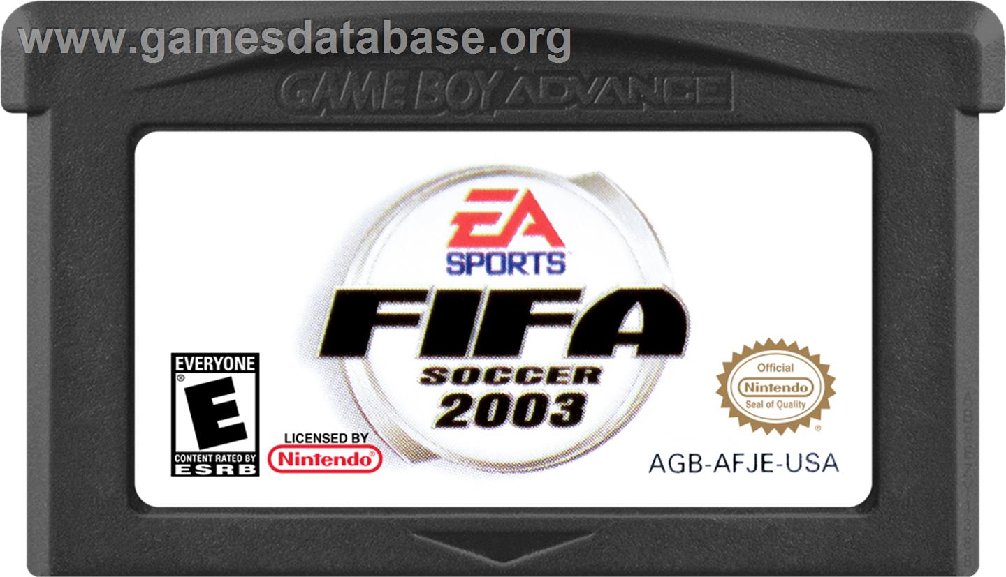 Fifa Football 2003 - Nintendo Game Boy Advance - Artwork - Cartridge