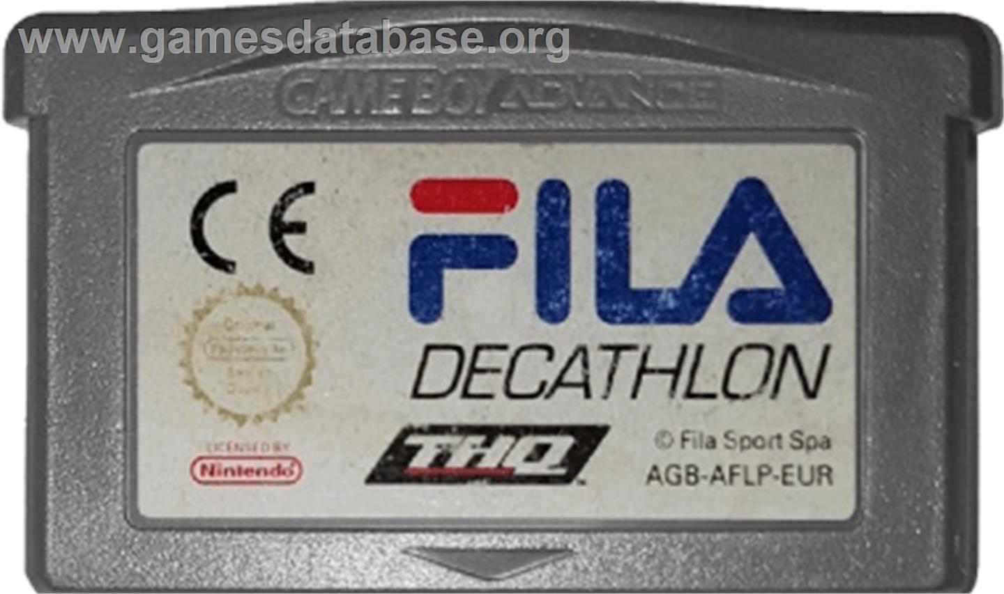 Fila Decathlon - Nintendo Game Boy Advance - Artwork - Cartridge