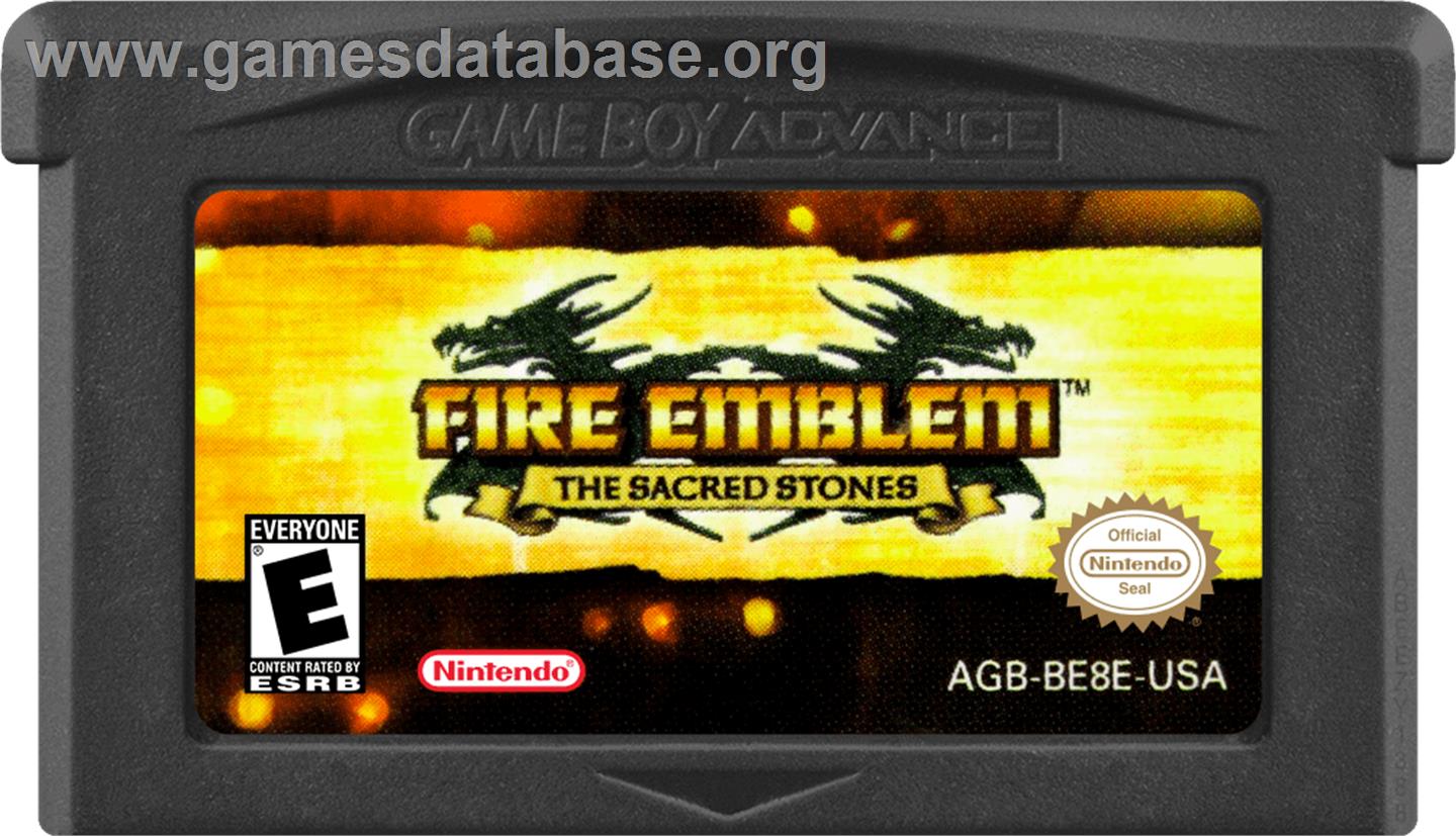 Fire Emblem - The Sacred Stones - Nintendo Game Boy Advance - Artwork - Cartridge
