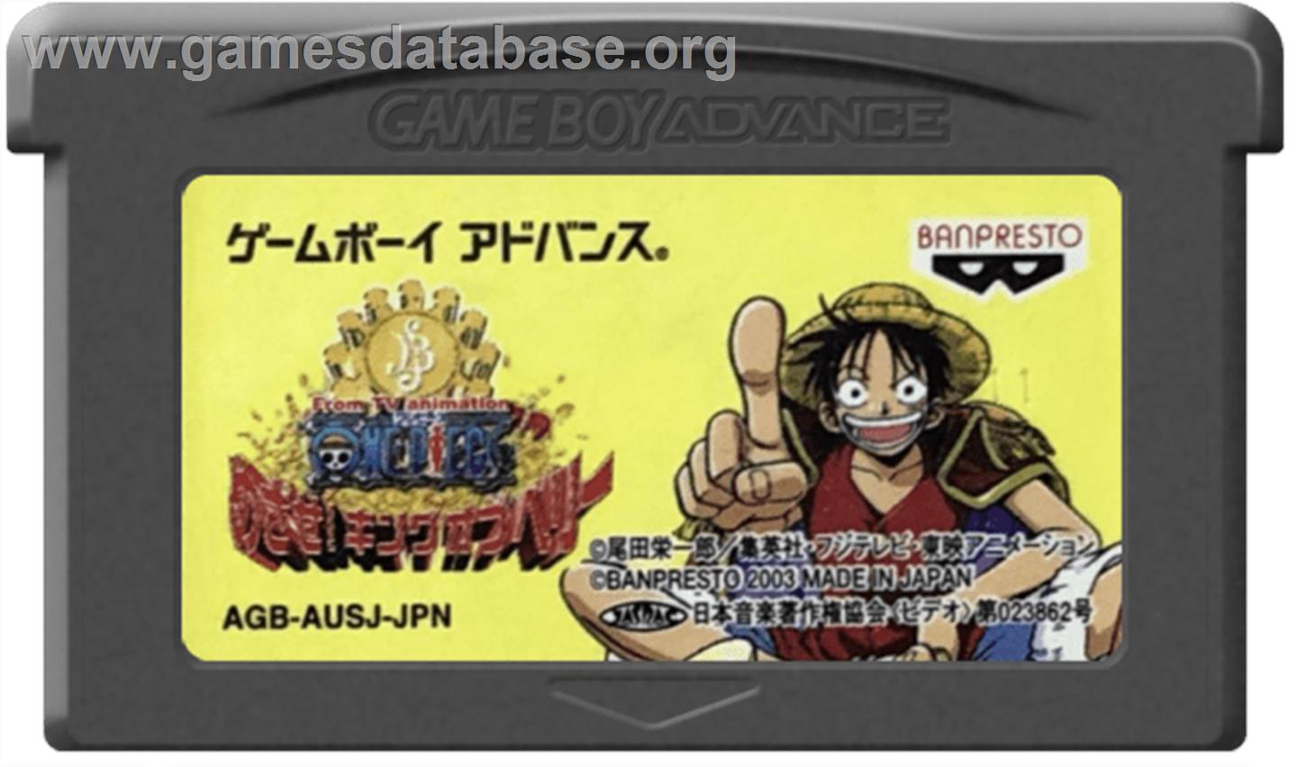 From Tv Animation One Piece - Mezase! King Of Belly - Nintendo Game Boy Advance - Artwork - Cartridge