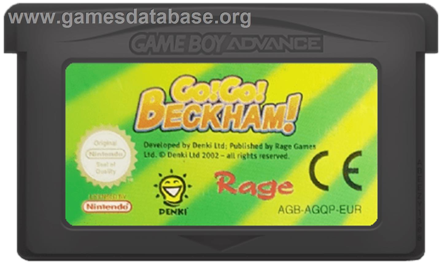 Go! Go! Beckham! - Adventure On Soccer Island - Nintendo Game Boy Advance - Artwork - Cartridge