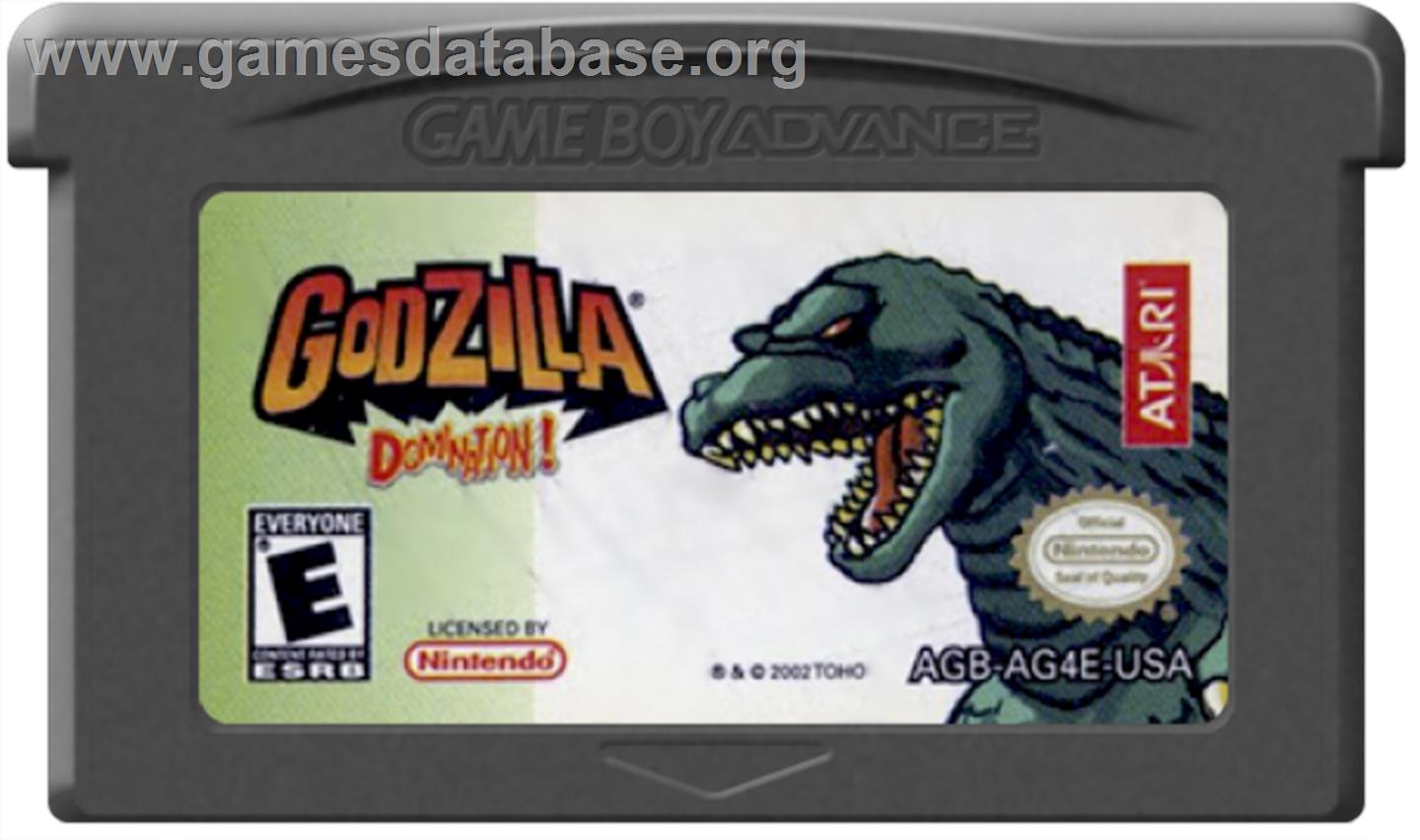 Godzilla: Domination - Nintendo Game Boy Advance - Artwork - Cartridge