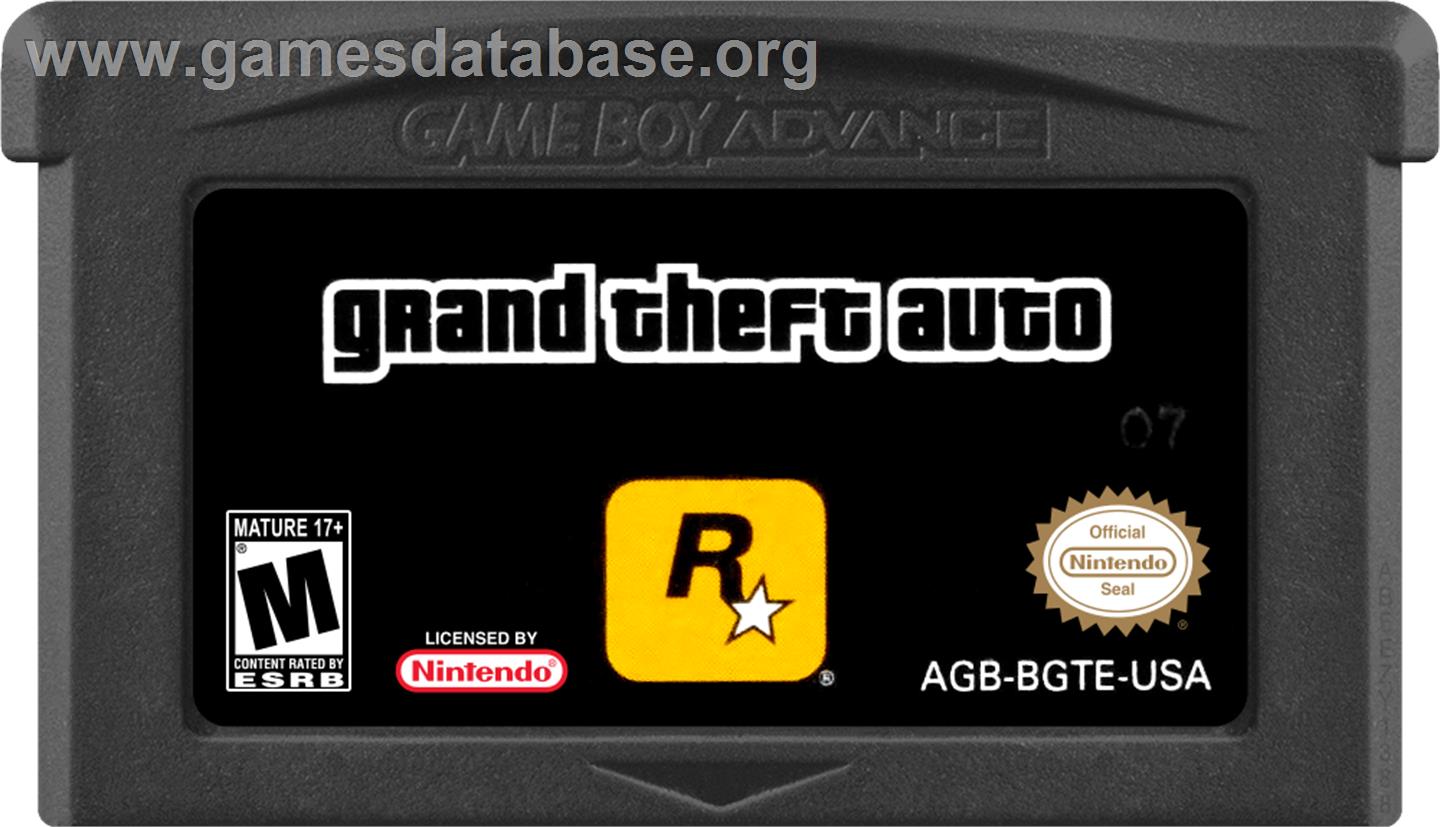 Grand Theft Auto - Nintendo Game Boy Advance - Artwork - Cartridge